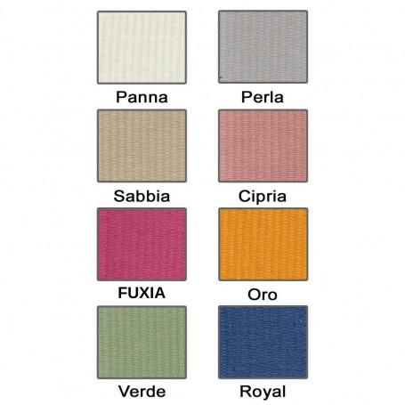 Copriletto cotone piquet millerighe