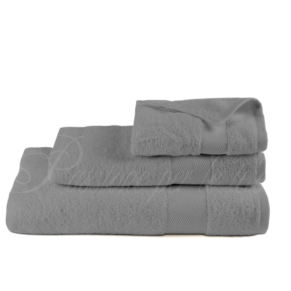 Tris asciugamani spugna di cotone