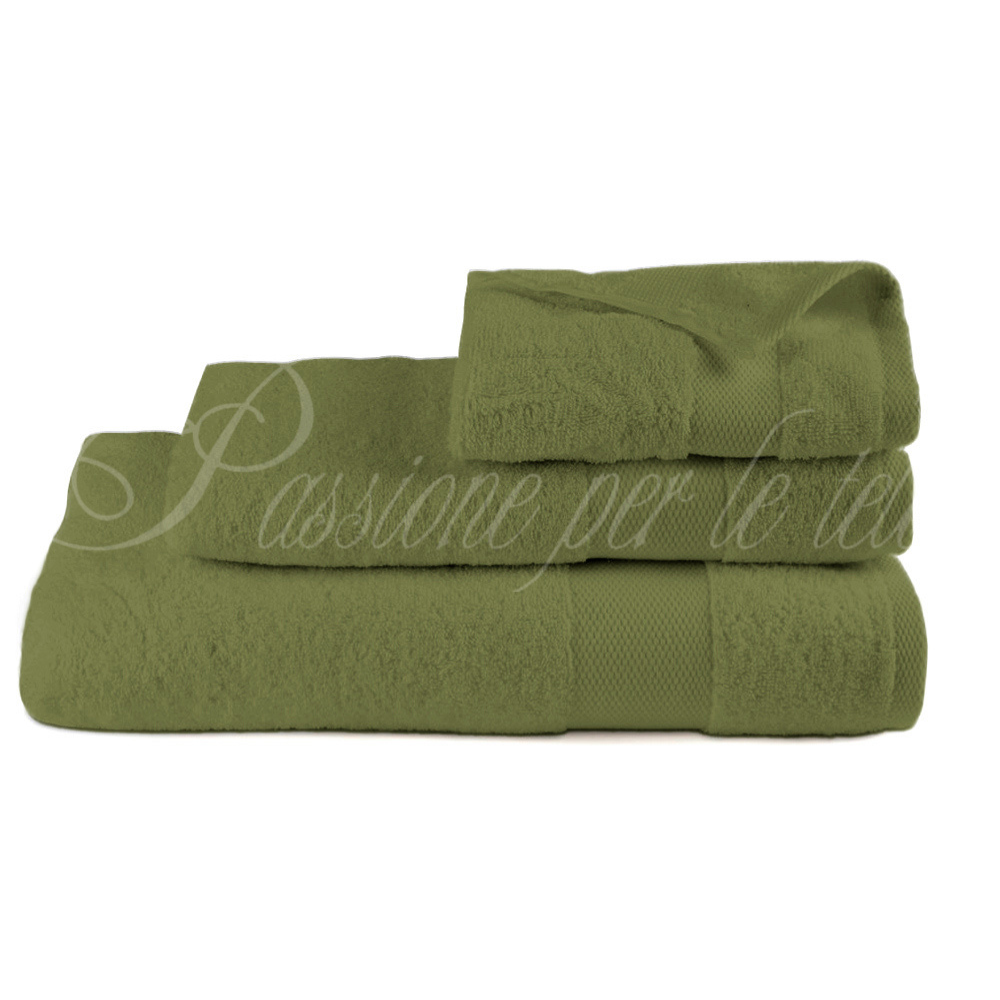 Tris asciugamani spugna di cotone