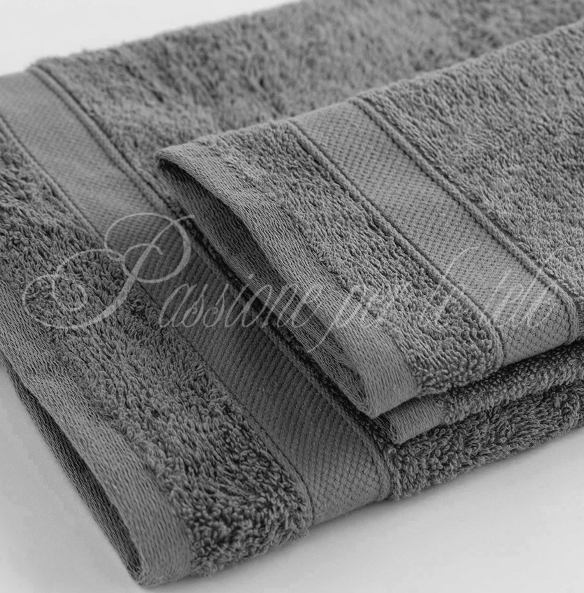 Set asciugamani 1+1 (viso + ospite) spugna di cotone bianco