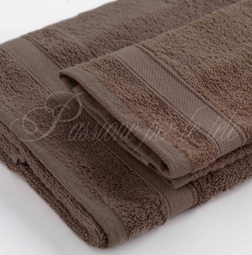 Set asciugamani 1+1 (viso + ospite) spugna di cotone bianco